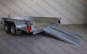 Remorque saris 3t, 3.06m 2 essieux